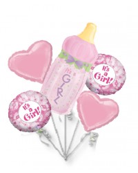 Baby Girl Bottle Bouquet